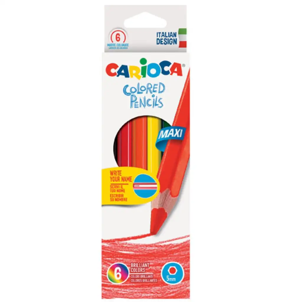 Jumbo színes ceruza szett 6db - Carioca kép 1