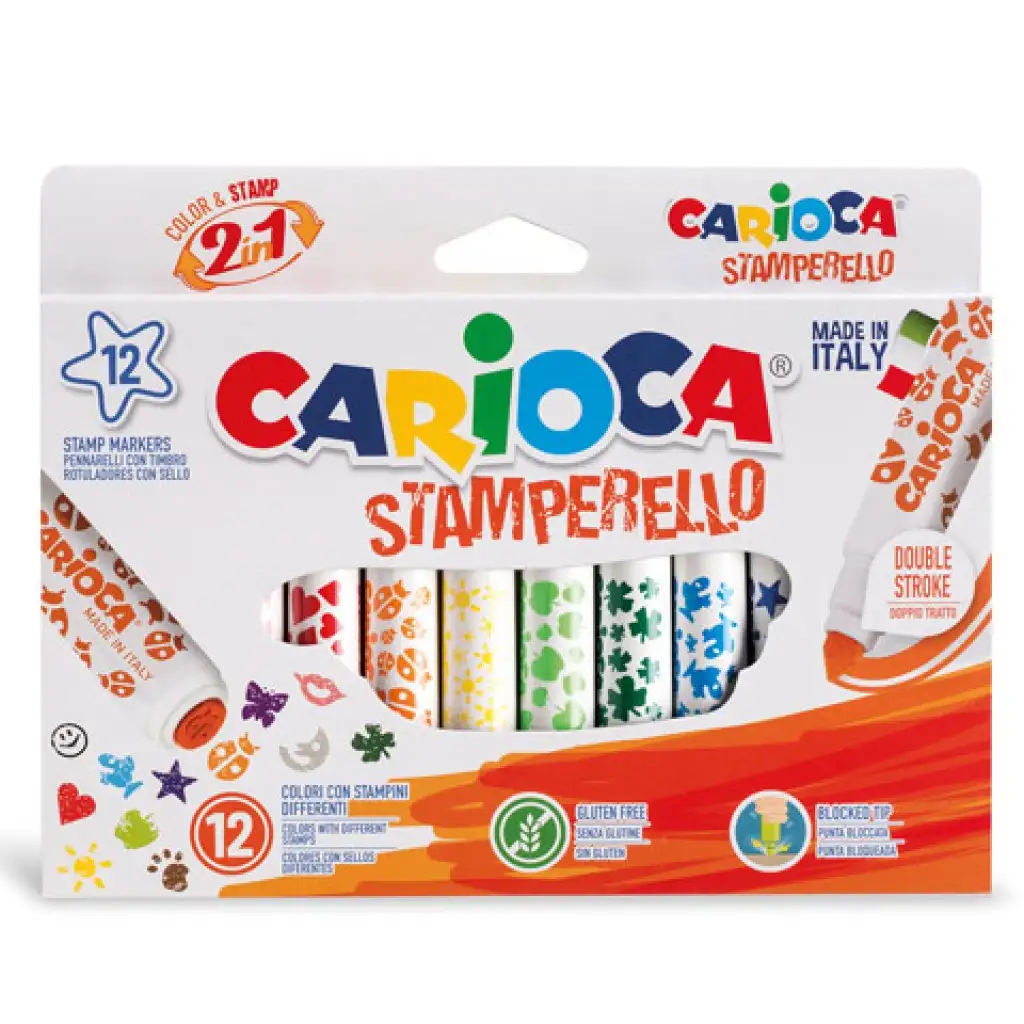 Nyomdafilc készlet 12db - Carioca kép 2