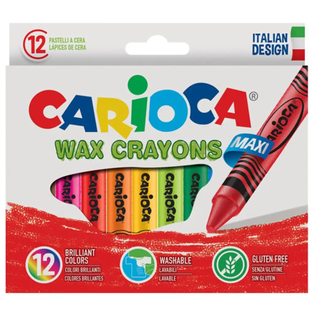 Jumbo zsírkréta készlet 12db - Carioca kép 2