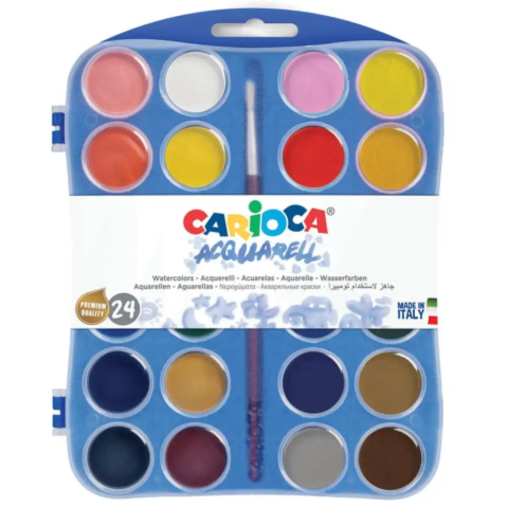 Vízfesték készlet 24 színnel - Carioca kép 1