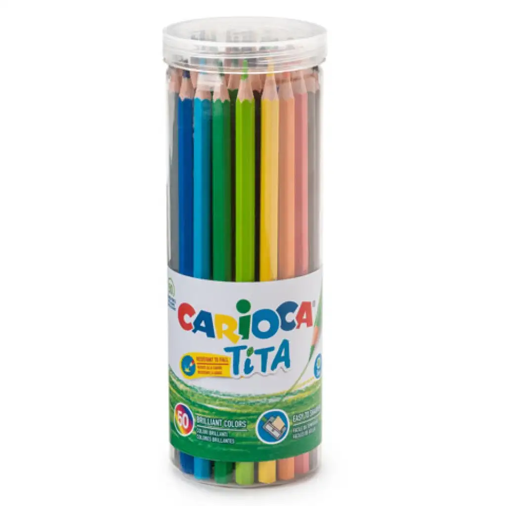 Tita színes ceruza 50 db-os szett tároló dobozban - Carioca kép 1