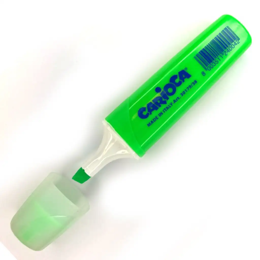 Carioca: Neon zöld szövegkiemelő filc 5mm kép 1