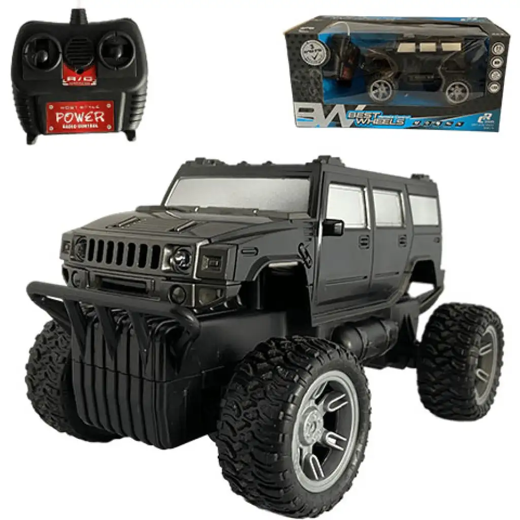 RC Off-Road távirányítós Hummer fénnyel 27 MHz 22cm 1/14-es méretarány kétféle változatban kép 1
