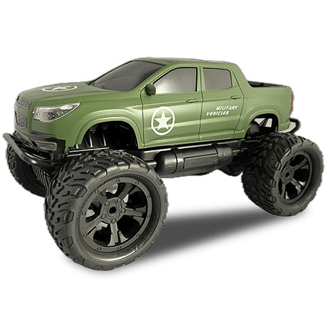 RC Off-Road Military távirányítós katonai Pick-Up terepjáró fénnyel 27 MHz 29cm 1/14-es méretarány kép 3