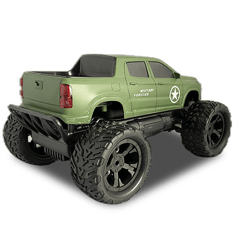 RC Off-Road Military távirányítós katonai Pick-Up terepjáró fénnyel 27 MHz 29cm 1/14-es méretarány kép 4
