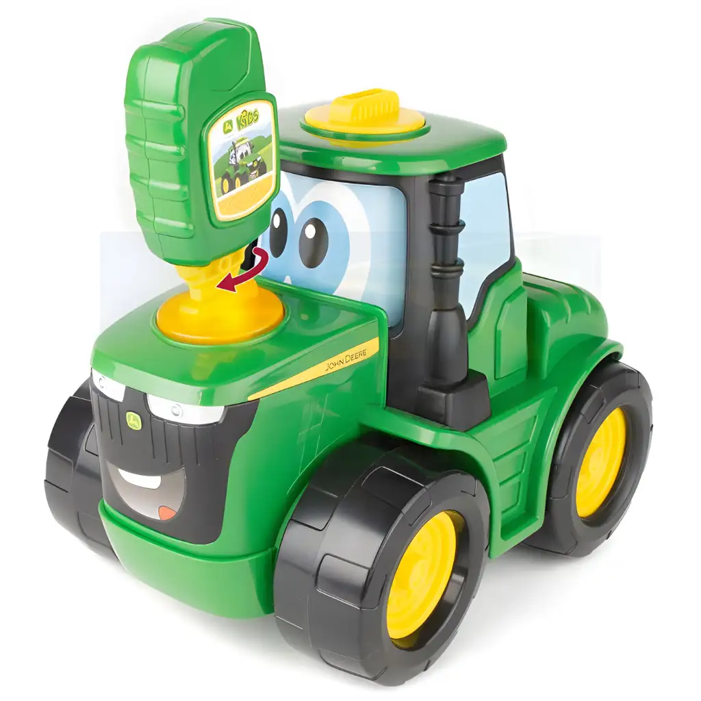 John Deere: Key 'n Go Johnny traktor indítókulccsal és mozgó funkcióval kép 1