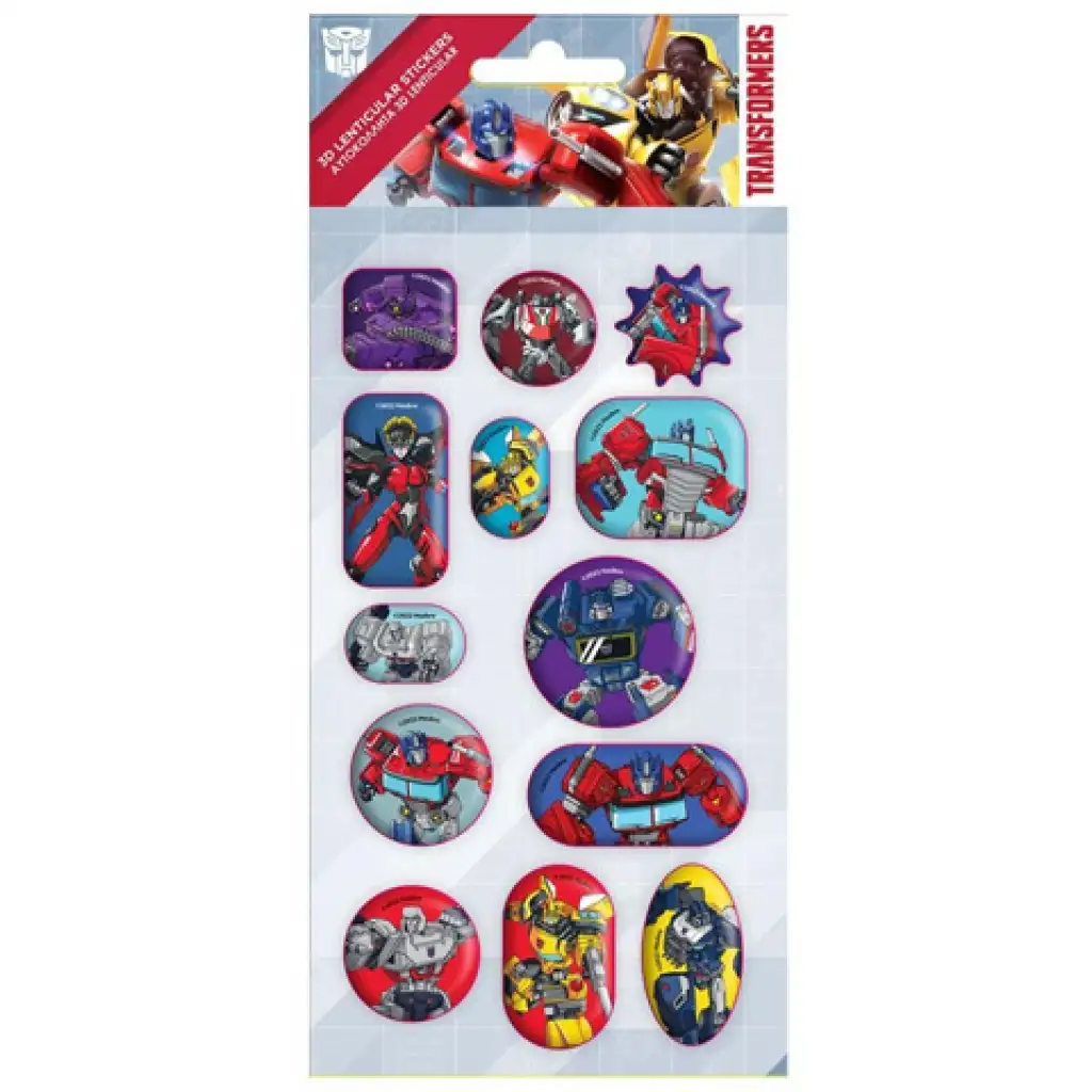 Transformers 3D-s hologramos 13db-os matrica szett kép 1