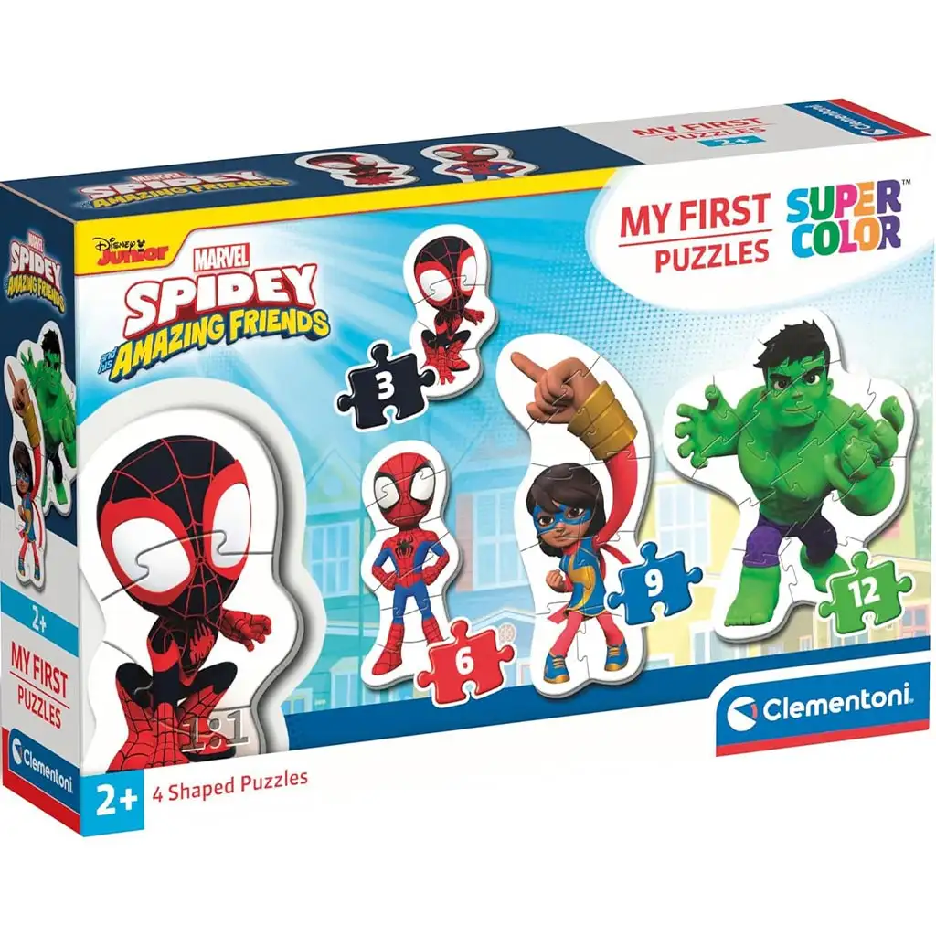 MyFirst Puzzle: 4 az 1-ben Spidey és barátai Supercolor puzzle - Clementoni kép 1