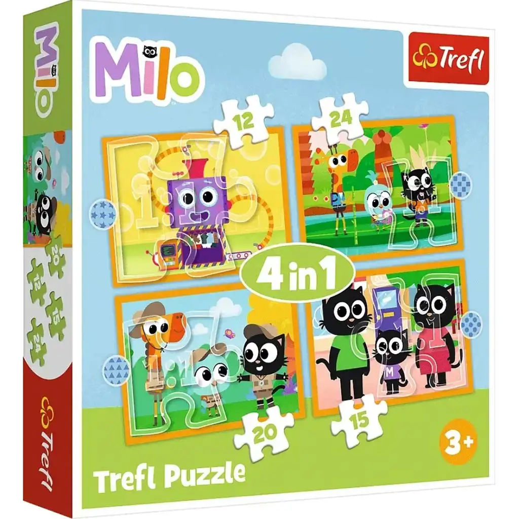 Ismerd meg Milot és barátait 4az1-ben puzzle szett - Trefl kép 1