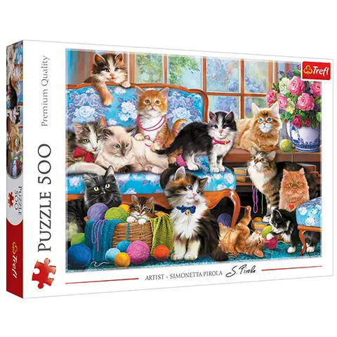 Macska család 500db-os puzzle - Trefl kép 1