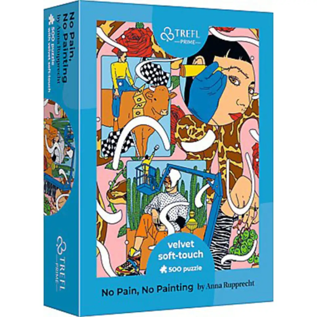 No pain, No painting bársony puha tapintású 500db-os puzzle - Trefl kép 1