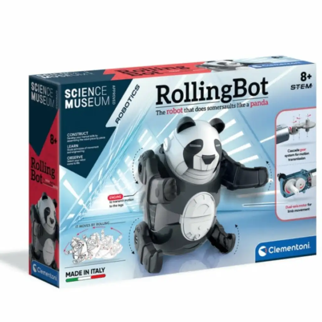 Science & Play: Rolling panda bot játékszett - Clementoni kép 1