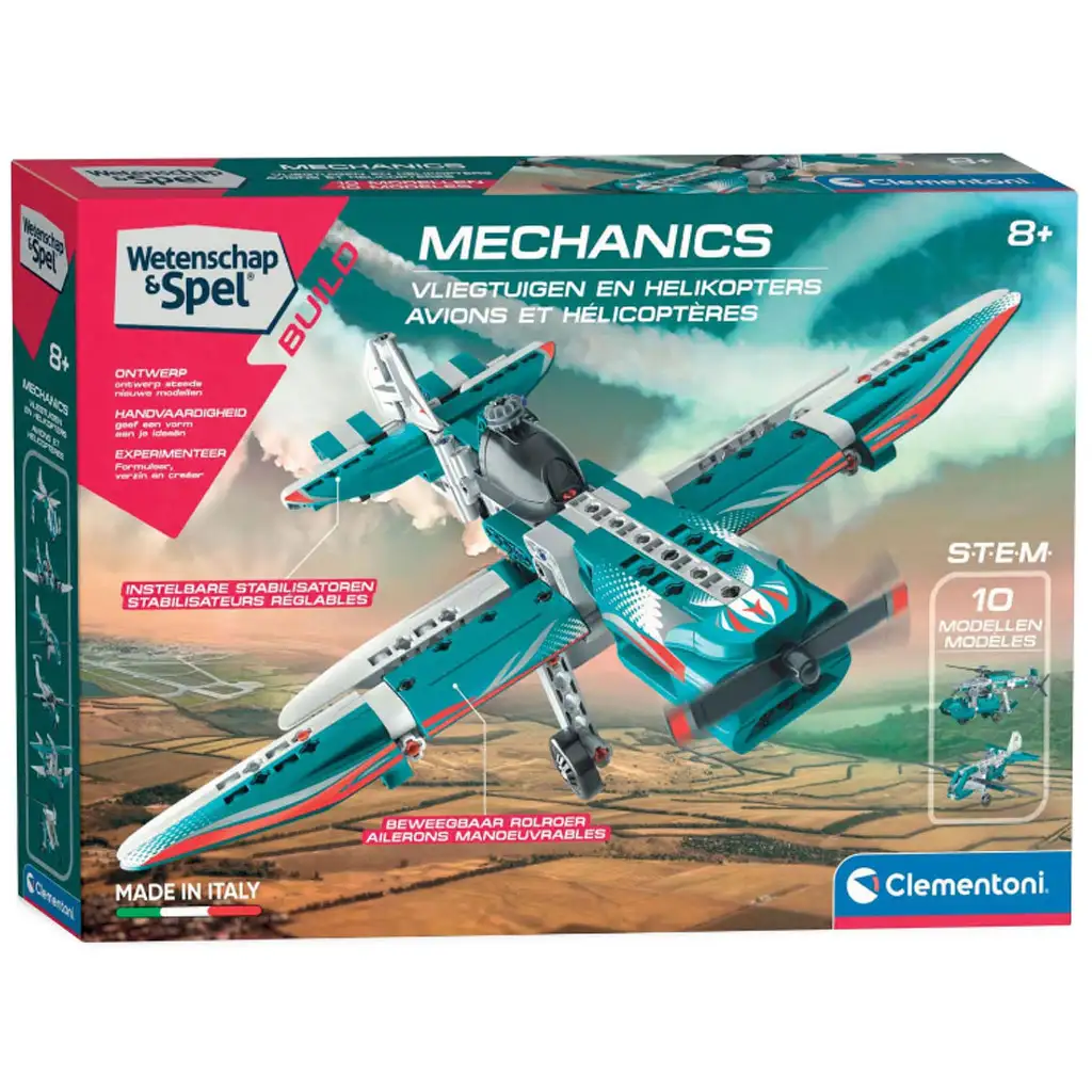 Science & Play: Repülők és helikopterek 10 az 1-ben szett - Clementoni kép 1