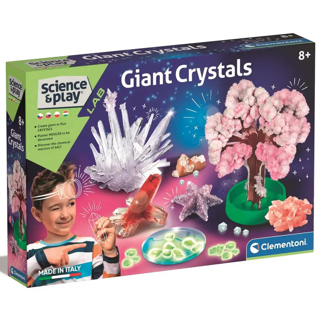 Science & Play: Mega kristály készítő laboratórium szett - Clementoni kép 1