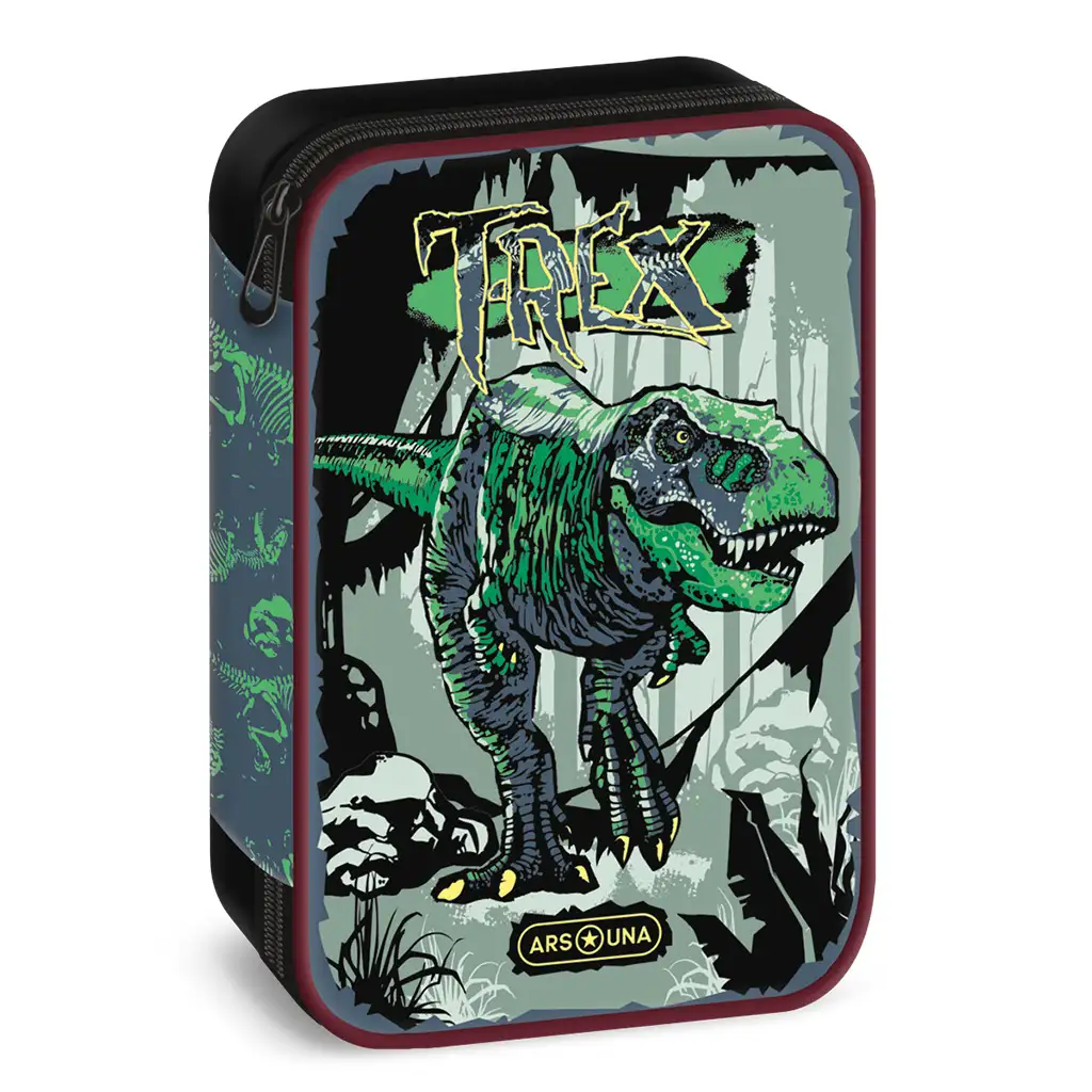 Ars Una: T-rex többszintes tolltartó 15,5x22,5x4,5cm kép 1