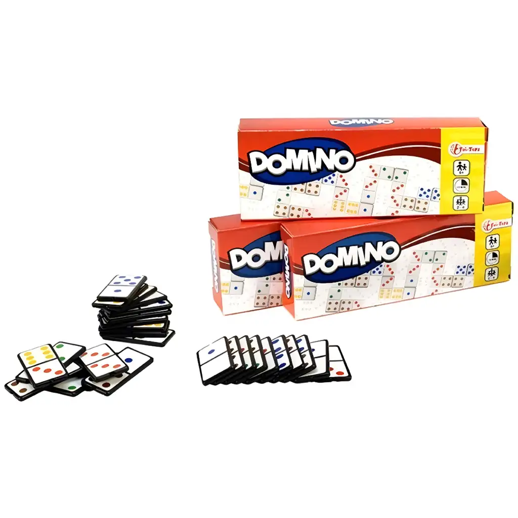 Dominó játék színek és számok kép 1