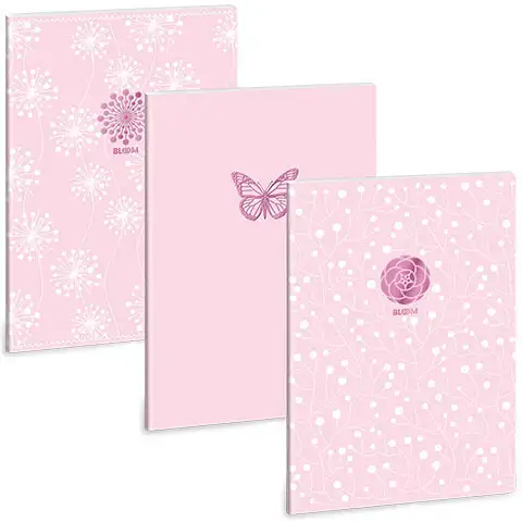 Ars Una: Soft Touch Pink Spring extra kapcsos ponthálós füzet A/4 kép 1