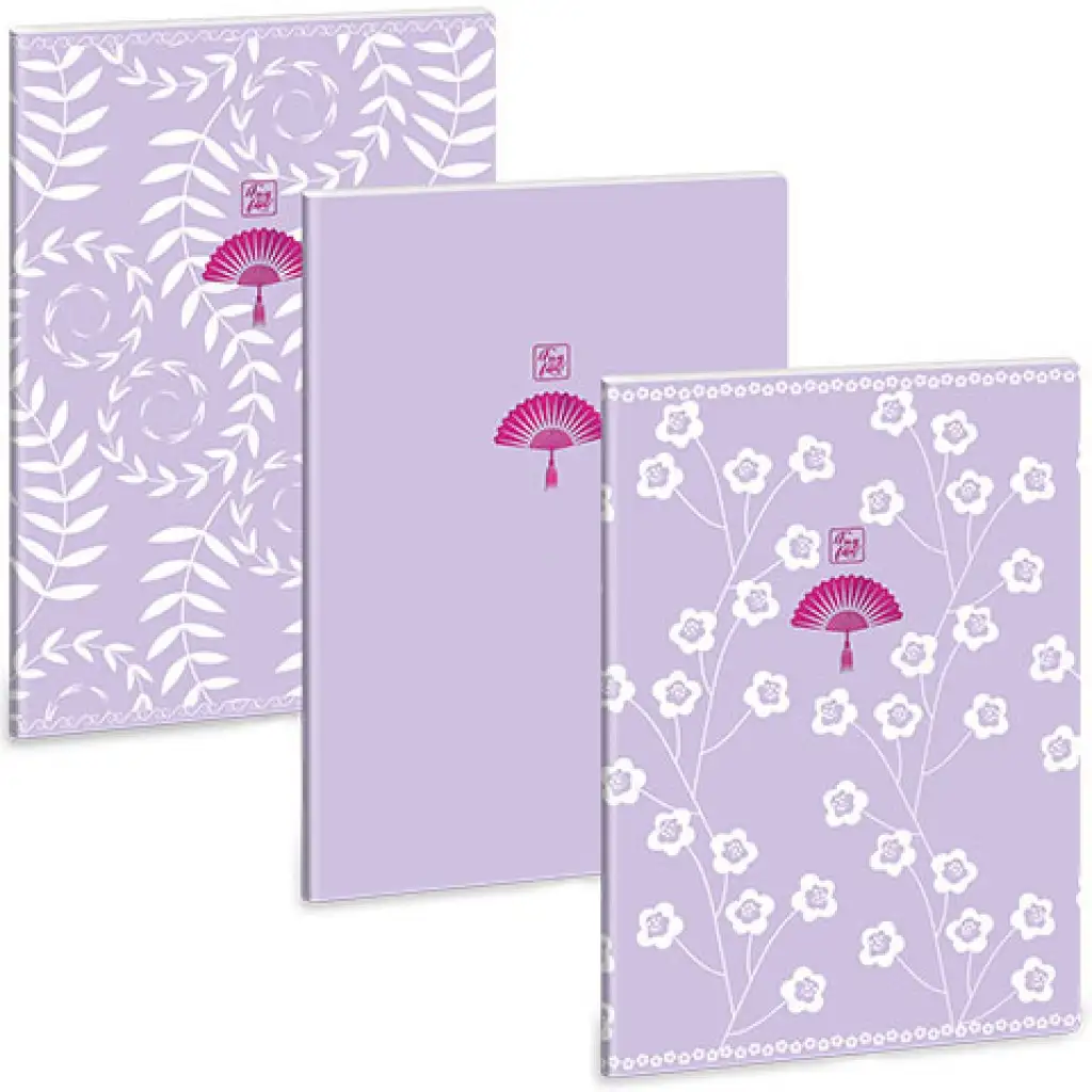 Ars Una: Soft Touch Purple Spring extra kapcsos ponthálós füzet A/4 kép 1