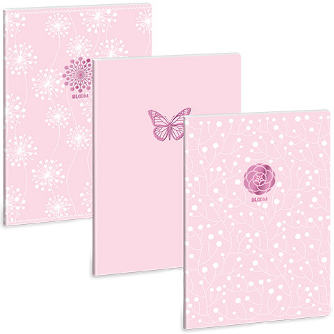 Ars Una: Soft Touch Pink Spring extra kapcsos vonalas füzet A/4 kép 1