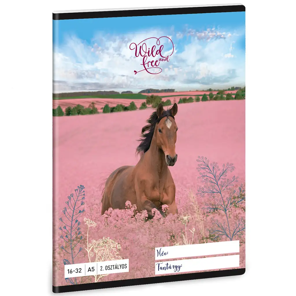 Ars Una: Wild and Free lovas 2.osztályos vonalas füzet A/5 kép 1