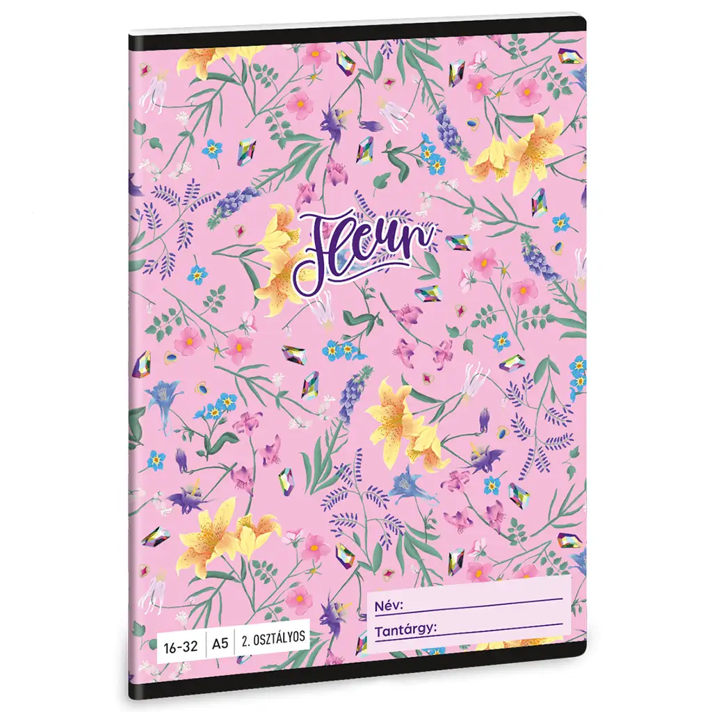 Ars Una: Fleur virágos 2.osztályos vonalas füzet A/5 kép 1