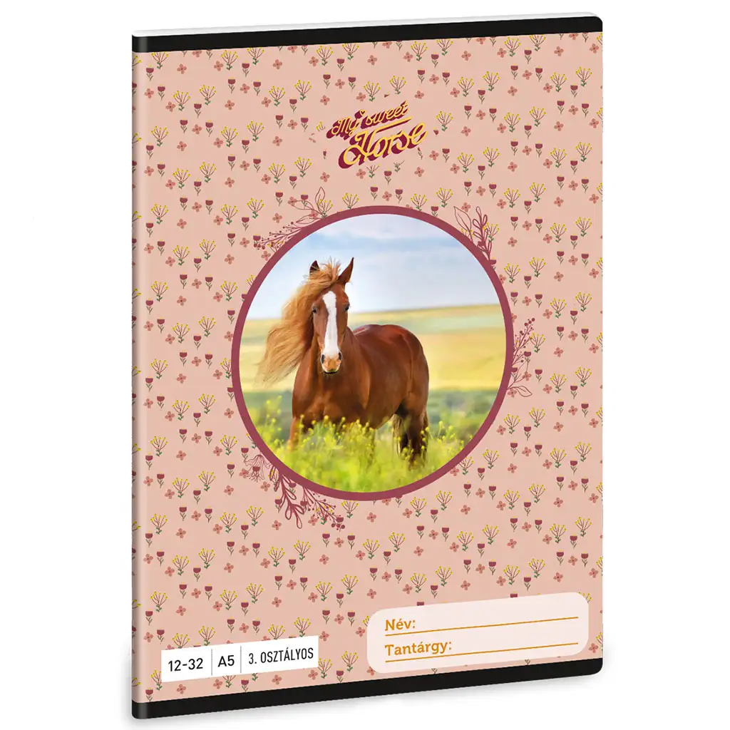 Ars Una: My sweet Horse lovas 3.osztályos vonalas füzet A/5 kép 1