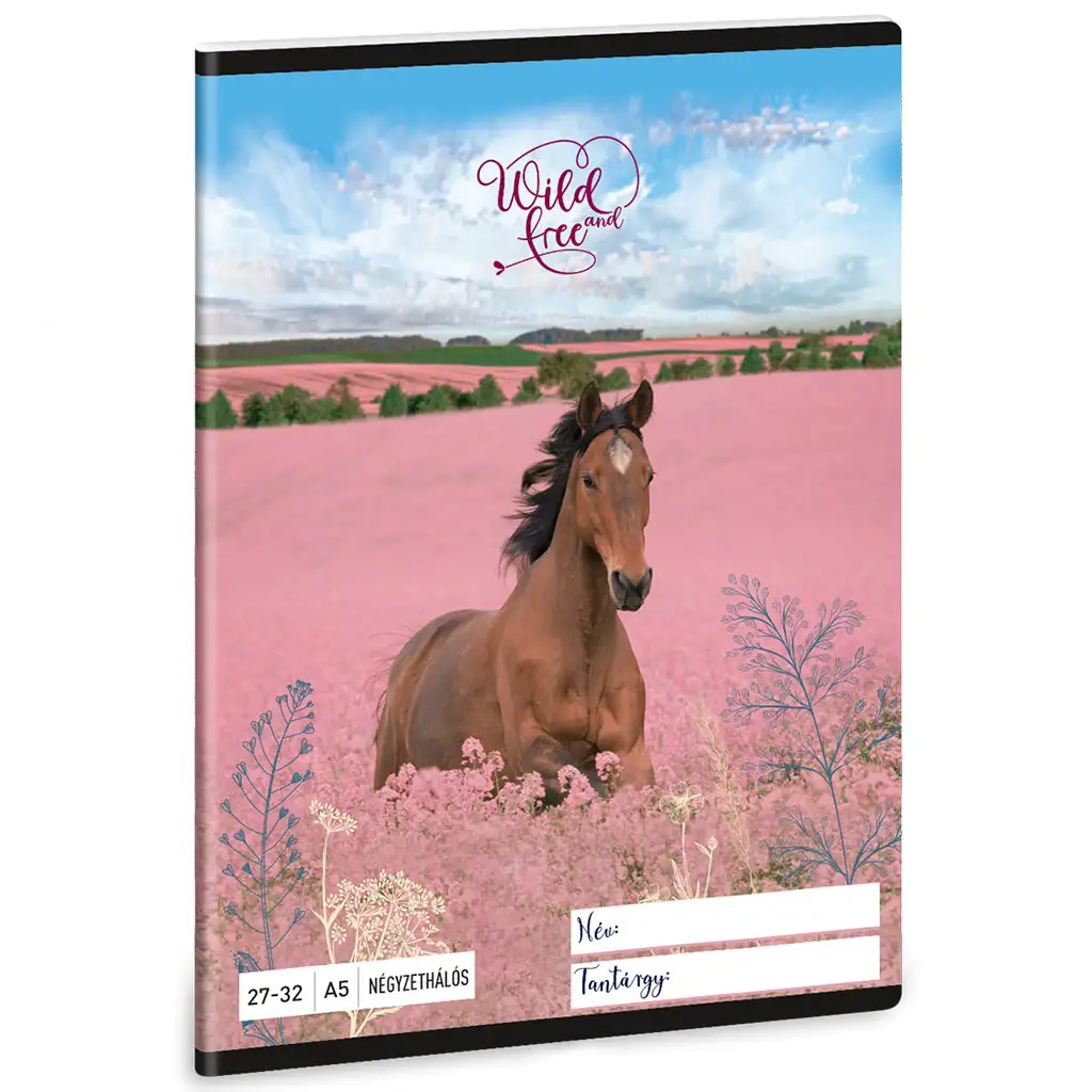 Ars Una: Wild and Free lovas kockás füzet A/5 kép 1