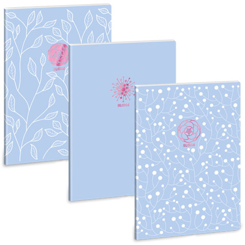 Ars Una: Soft Touch Skyblue Spring extra kapcsos sima füzet A/4 kép 1