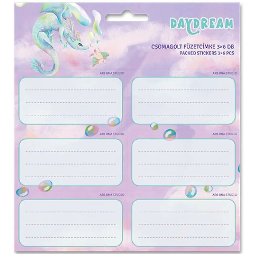 Ars Una: Daydream csomagolt füzetcímke (3x6 db) kép 1