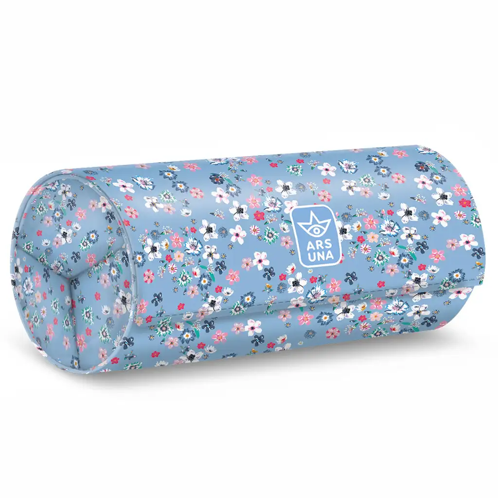 Ars Una: Pearl Blossom Blue virágos feltekerhető tolltartó 20x9x9cm kép 1