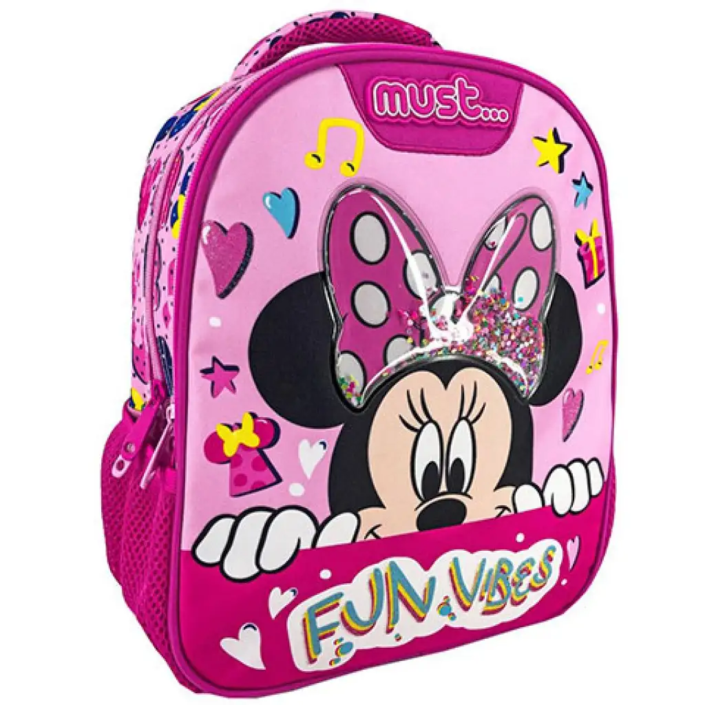 Minnie egér Fun Vibes 3D mintás ovis hátizsák 27x10x31cm kép 1