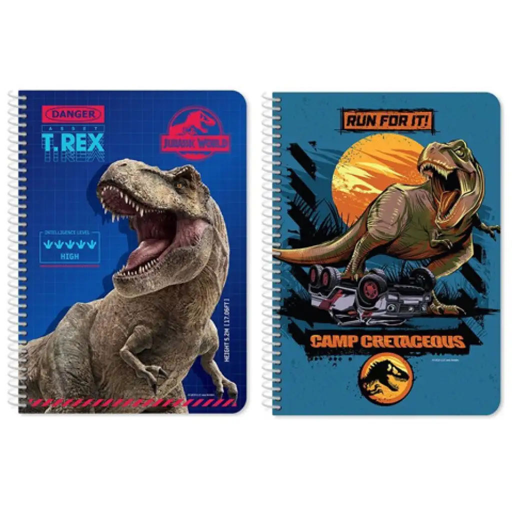 Jurassic World - T-rex jegyzetfüzet kétféle változatban A4 60lapos kép 1