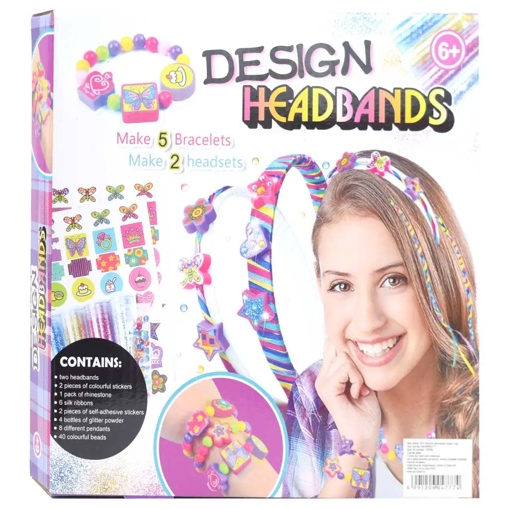 Design Headbands: Hajpánt, nyaklánc és karkötő készítő szett kép 1