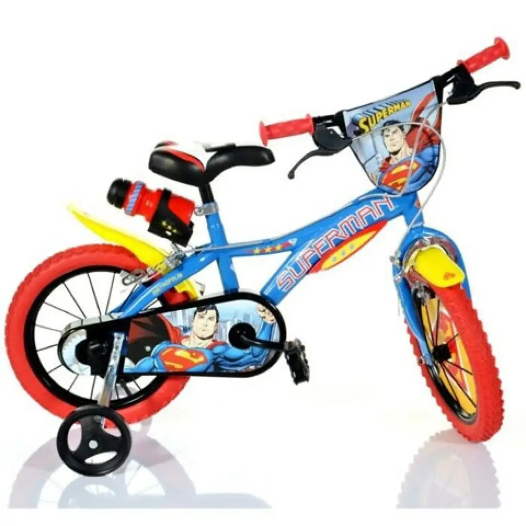 Superman fekete gyerek bicikli 14-es méretben - Dino Bikes kerékpár kép 1