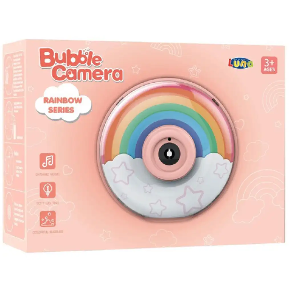 Bubble Camera: Szivárványos buborékfújó kamera fénnyel és hanggal kép 1