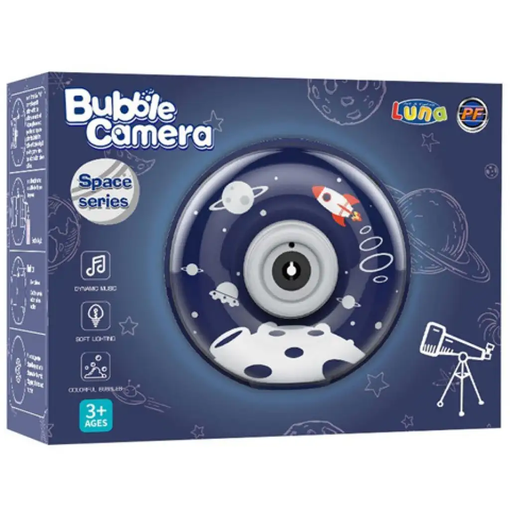 Bubble Camera: Világűr buborékfújó kamera fénnyel és hanggal kép 1