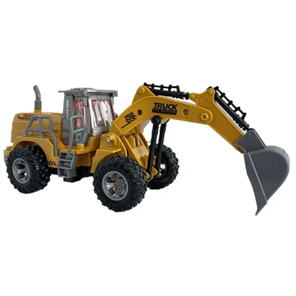 RC Távirányítós exkavátor markoló munkagép fényeffektekkel 1/30-as méretarányban 24cm kép 2