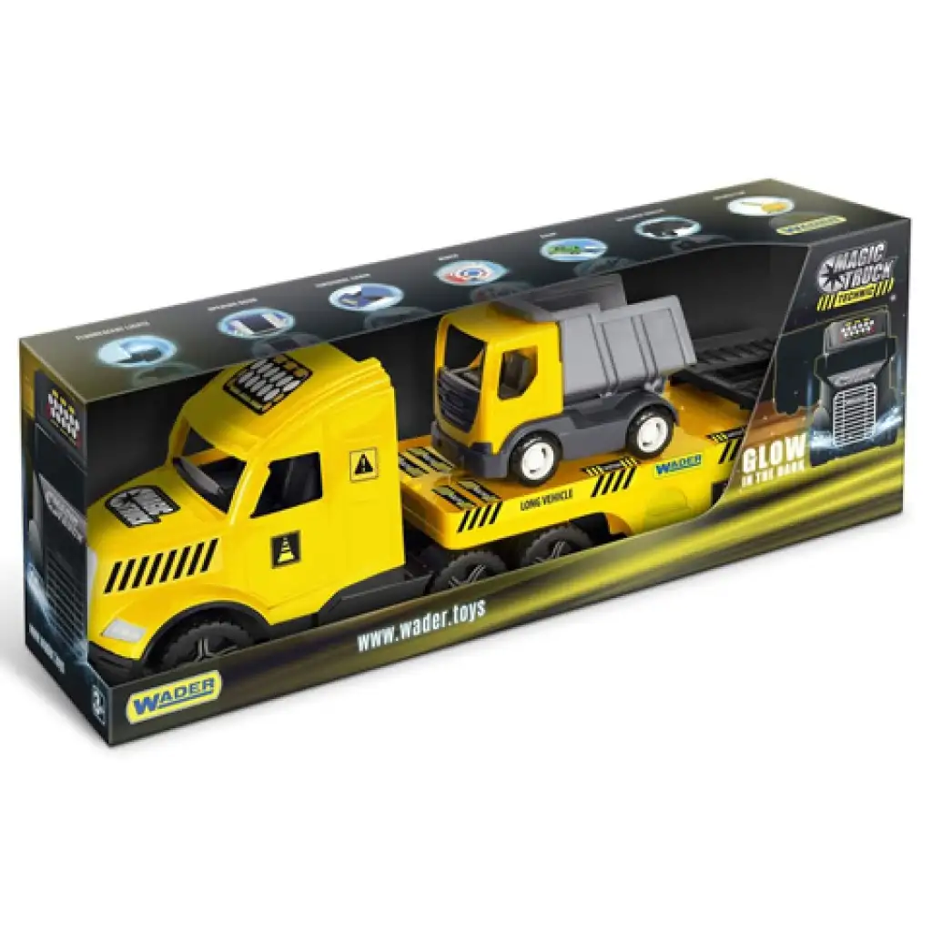 Magic Truck Technic kamion dömperrel 79cm - Wader kép 1