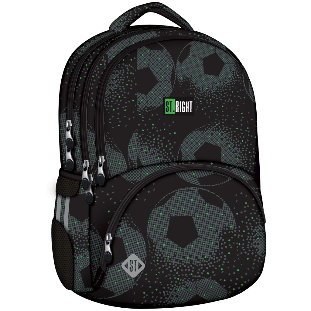 St.Right Football ergonomikus iskolatáska, hátizsák BP07 42x30x20cm kép 1