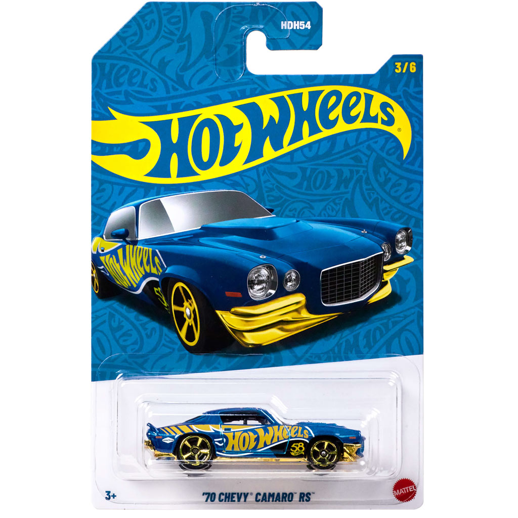 Hot Wheels Pearl & Chrome: '70 Chevy Camaro RS kisautó 1/64 - Mattel kép 1