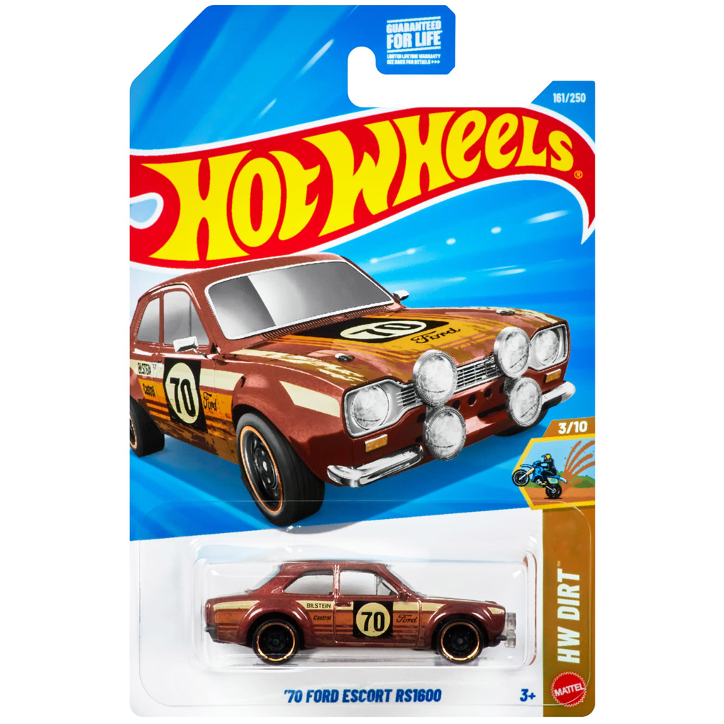 Hot Wheels: '70 Ford Escort RS 1600 kisautó 1/64 - Mattel kép 1