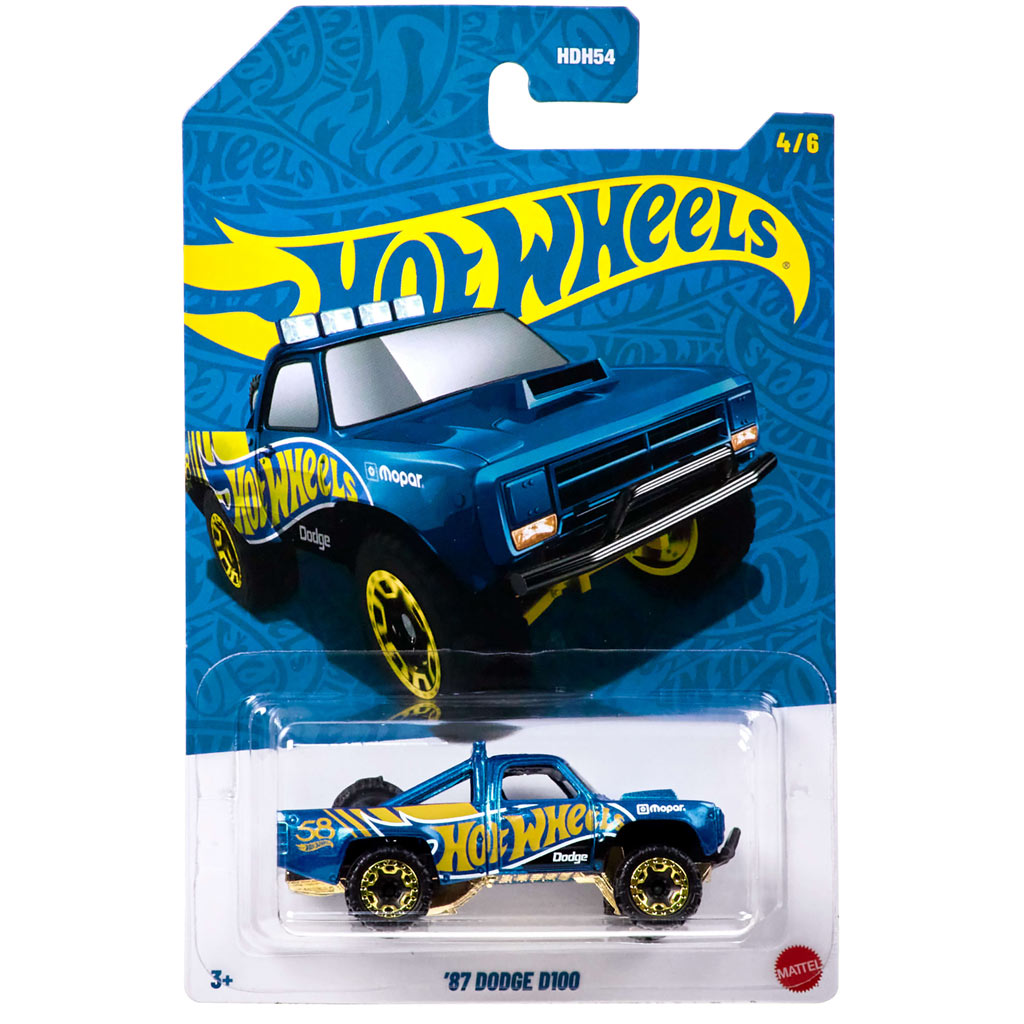 Hot Wheels Pearl & Chrome: '87 Dodge D100 kisautó 1/64 - Mattel kép 1