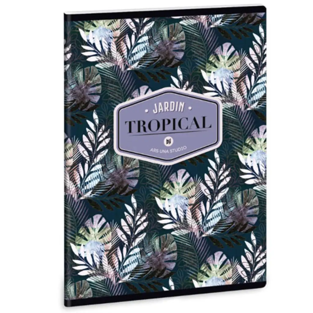 Ars Una: Floral Palm Leaf négyzethálós füzet A/5 40lapos kép 1