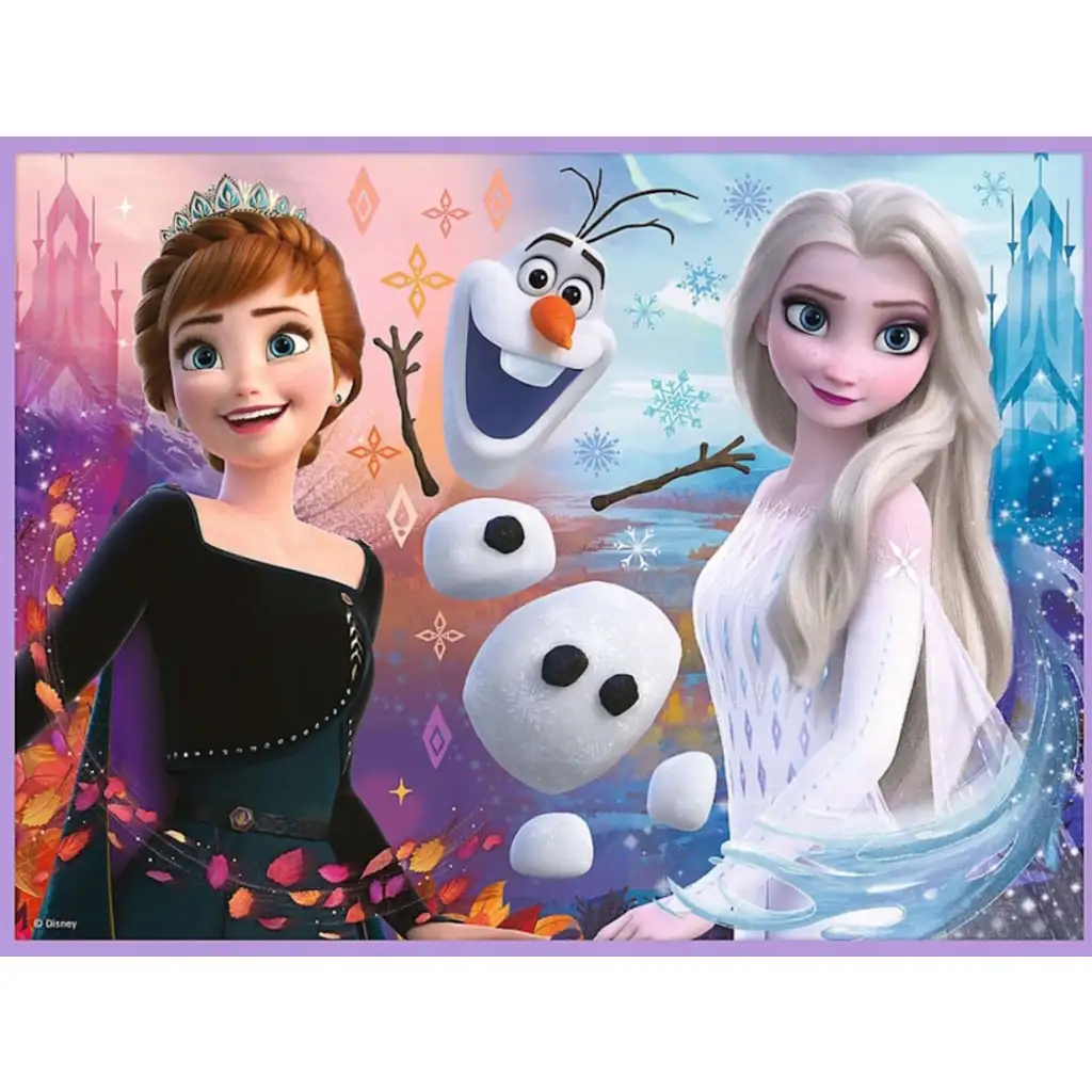 Disney: Jégvarázs 2.- Hercegnők a földjükön puzzle és memóriakártya 2 az 1-ben szett - Trefl kép 3