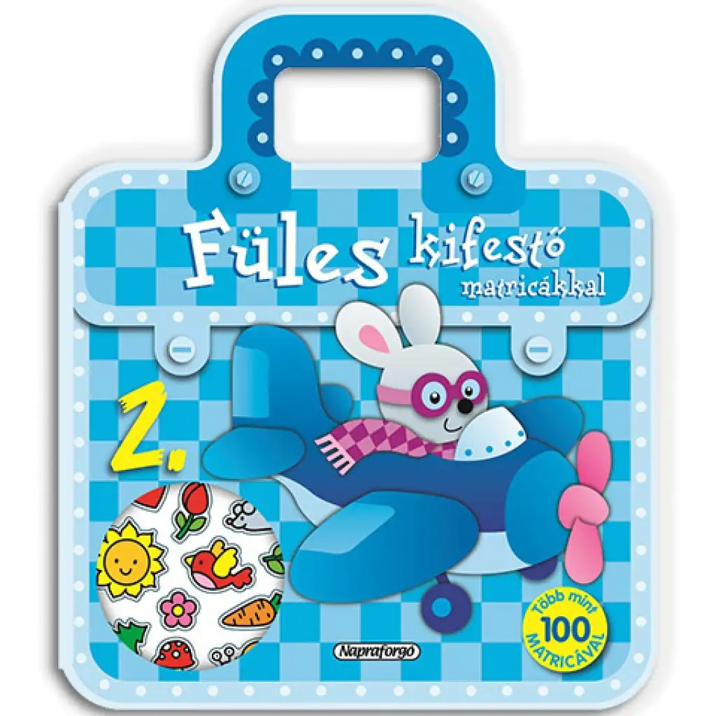 Füles fiús kifestő füzet matricákkal - 2. Repülő kép 1