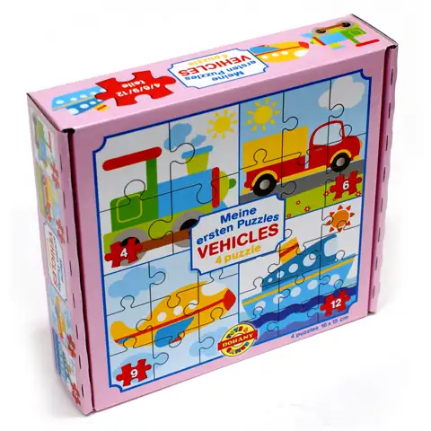Az első puzzle-öm: Járművek 4 az 1-ben baby puzzle kép 1