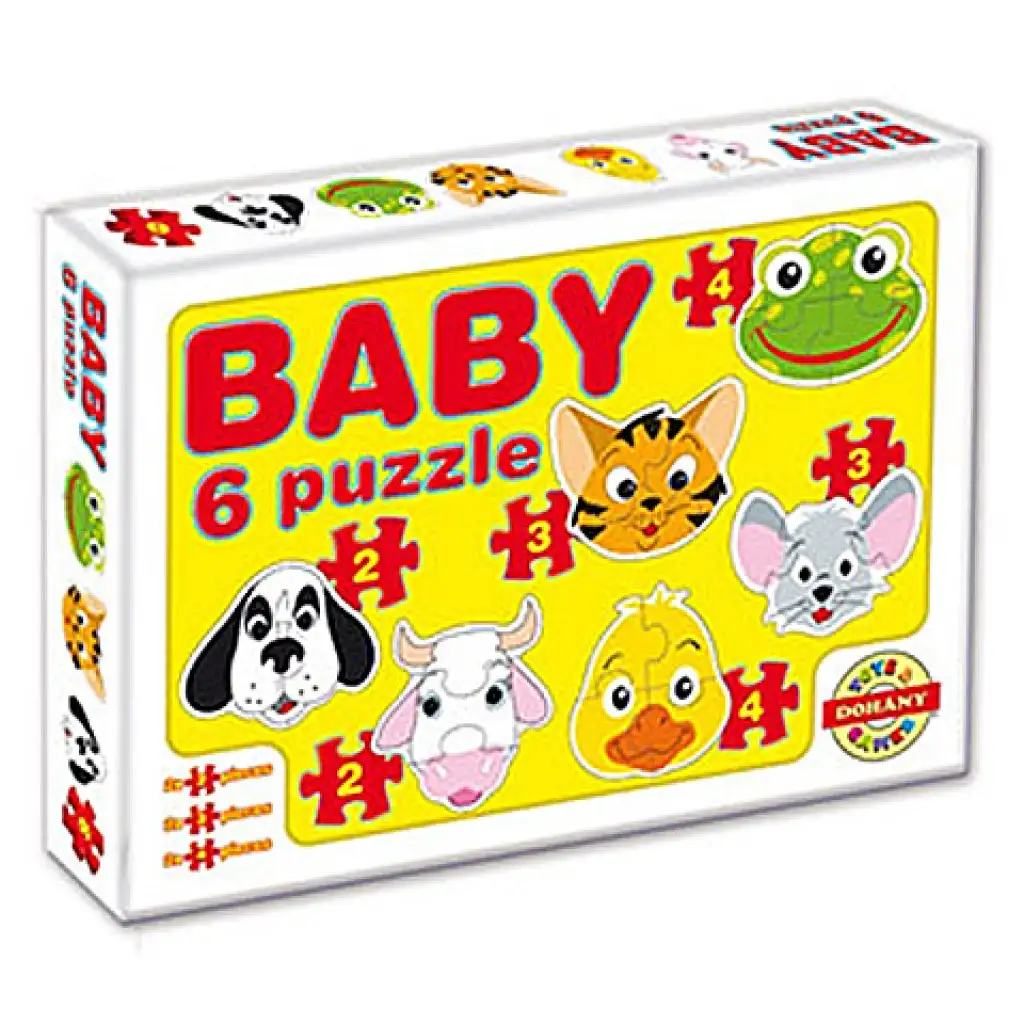 Baby Puzzle háziállatok - D-Toys kép 1