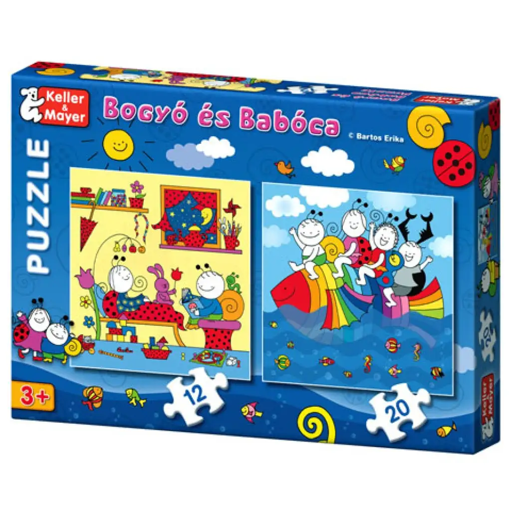 Bogyó és Babóca Szivárványhal 12 és 20 db-os puzzle kép 1