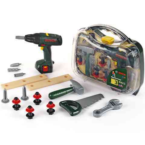 Bosch akkus csavarbehajtó szett dobozban - Klein Toys kép 1