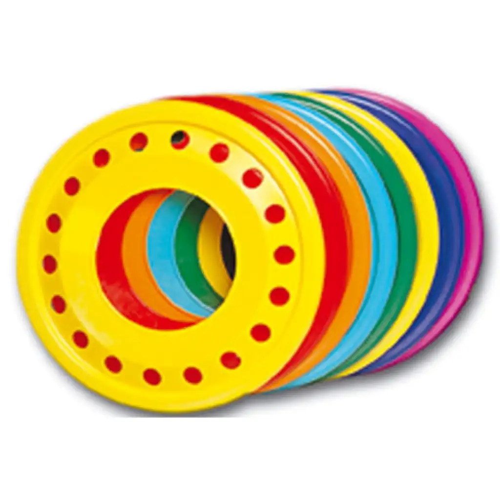 Frizbi dobókorong lyukas 28 cm-es - D-Toys kép 1